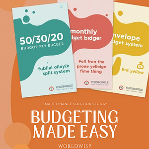 3 template bundle: 50/30/20 + monthly + envelope