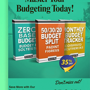 zero based + 50/30/20 split + monthly tracker – 3 bundle template