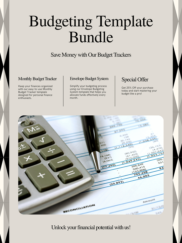 2 template bundle: monthly + envelope