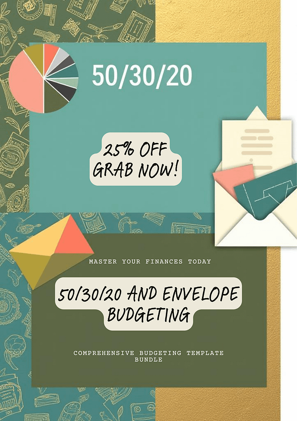 2 template bundle: 50/30/20 + envelope