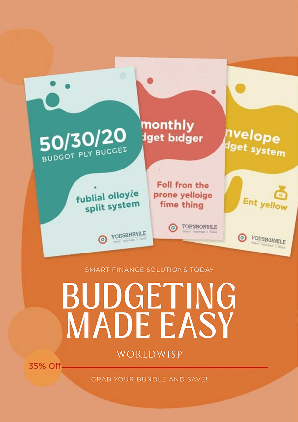 3 template bundle: 50/30/20 + monthly + envelope